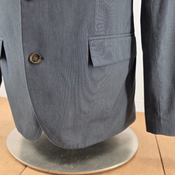 J Crew Blazer Mens  Gray Unstructured Twin Vented 2 Button Sportcoat Jacket Sz M - Picture 4 of 14